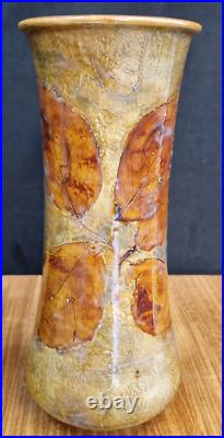 Royal Doulton Autumn Leaf Vase Lambeth ware