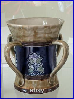 Royal Doulton Lambeth Art Nouveau Four Handled Tyg Vase 8126 Maud Bowden MB