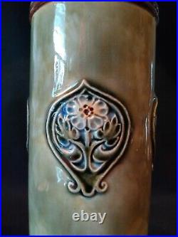 Royal Doulton Lambeth Art Nouveau Spill Vase Decorated by Maud Bowden