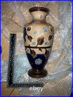 Royal Doulton Lambeth Earthware / Flambé Collection Of Vases