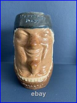 Royal Doulton Lambeth Harry Simeon Marriage Day/After Marriage Toby Jug 12cm VGC