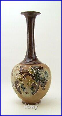 Royal Doulton Lambeth Slater's Tall Vase E. Tosen