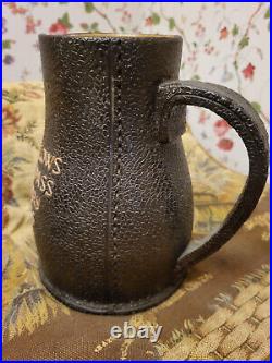 Royal Doulton Lambeth Slaters Leather & Stich Decorated Art Pottery Jug Pitcher