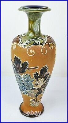 Royal Doulton Lambeth Slaters Vase Fanny Sawyers Made in England