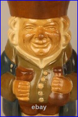 Royal Doulton Lambeth Stoneware Toby Jug 21.5cm and stamped