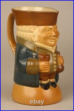 Royal Doulton Lambeth Stoneware Toby Jug 21.5cm and stamped