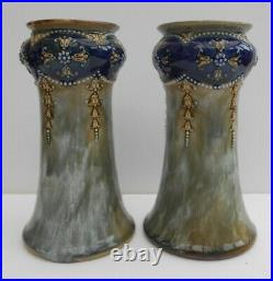 Royal Doulton Lambeth Vases Louisa Wakely Art Nouveau 1902 / 1905