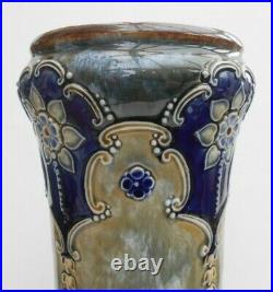 Royal Doulton Lambeth Vases Louisa Wakely Art Nouveau Design Large