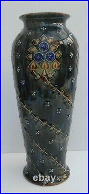 Royal Doulton Lambeth Vases Maud Bowden Art Nouveau Design Very Nice