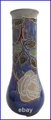 Royal Doulton Lambeth Vases Tube Lined Roses Jane Hurst