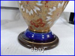 Royal Doulton Lambeth Ware Pair Of Beautiful Vases 35cm Tall