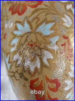 Royal Doulton Lambeth Ware Pair Of Beautiful Vases 35cm Tall