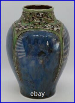 Royal Doulton Lambeth ware vase Bess Newberry