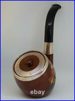 Royal Doulton Large Pipe Stoneware With Silver
