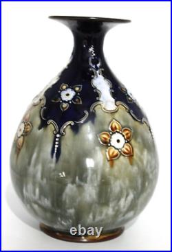 Royal Doulton Vase Floral Emblem c. 1920 9.5 inches Tall E. Violet Hayward