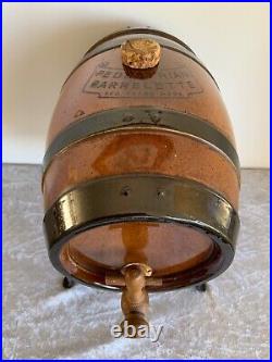 Royal-doulton Lambeth-pedestrian Barreltte-stoneware-saltglazed-whisky Jar