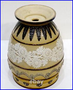 STUNNING! 1880's ANTIQUE Royal DOULTON LAMBETH Art Pottery ARTS & CRAFTS Vase
