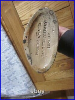 Saltglaze Stoneware C19th'skinners Arms' London Mr & Mrs Caudle Reform Flask