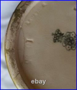 Signed Antique Doulton Burslem Slaters Patent Lace Stoneware Great Vase Signed