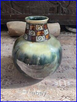 Striking Antique Royal Doulton Lambeth Vase Arts & Crafts C1902-1911