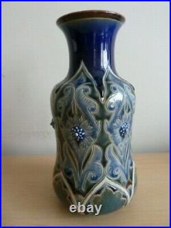 Stunning Antique Doulton Lambeth Stoneware Vase Must See