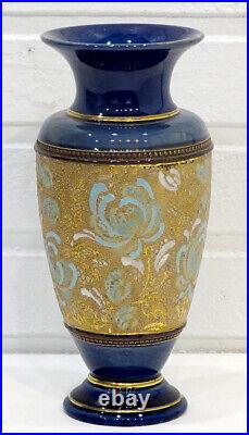 Stunning! Antique ROYAL DOULTON Lambeth NOUVEAU Pottery Vase / ARTS & CRAFTS