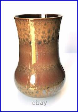 Superb 1970's Royal Lancastrian Vase Rare Banded Mottle Glaze
