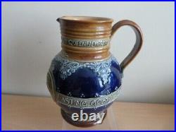 Superb Antique Doulton Stoneware Silver Jubilee Jug Must See