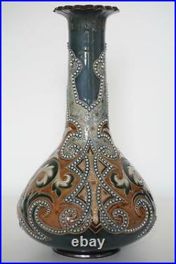 Superb Doulton Lambeth Persian Design Vase Eliza Simmance c. 1895