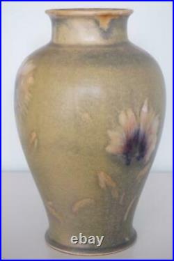 Superb Royal Doulton Lambeth Floral Vase Vera Huggins Signed Piece c. 1930
