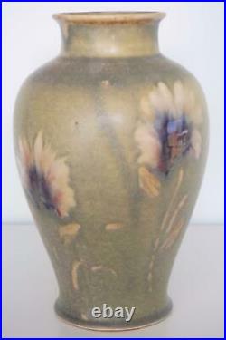 Superb Royal Doulton Lambeth Floral Vase Vera Huggins Signed Piece c. 1930