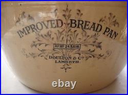 Superb antique Doulton and co Improved bread pan circa 1880