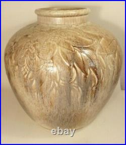 V. Large Rare Royal Doulton Vera Huggins Salt/Drip Glaze Vase