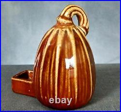Very Rare Doulton Lambeth Bird Feeder / Waterer In The Form Of A Gourd