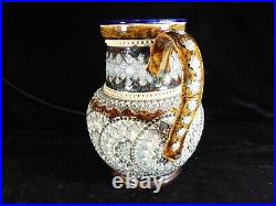 Victorian London. Doulton Lambeth Highly Decorated Large Jug 1882