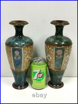 Vintage/Antique Pair of Early 20th Century Royal Doulton Vases