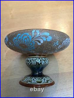 Vintage Antique'slaters' Pattern Lambeth Doulton Footed Bowl