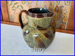 Vintage Royal Doulton Lambeth Foliage Ware Stoneware Pottery Pitcher 2114